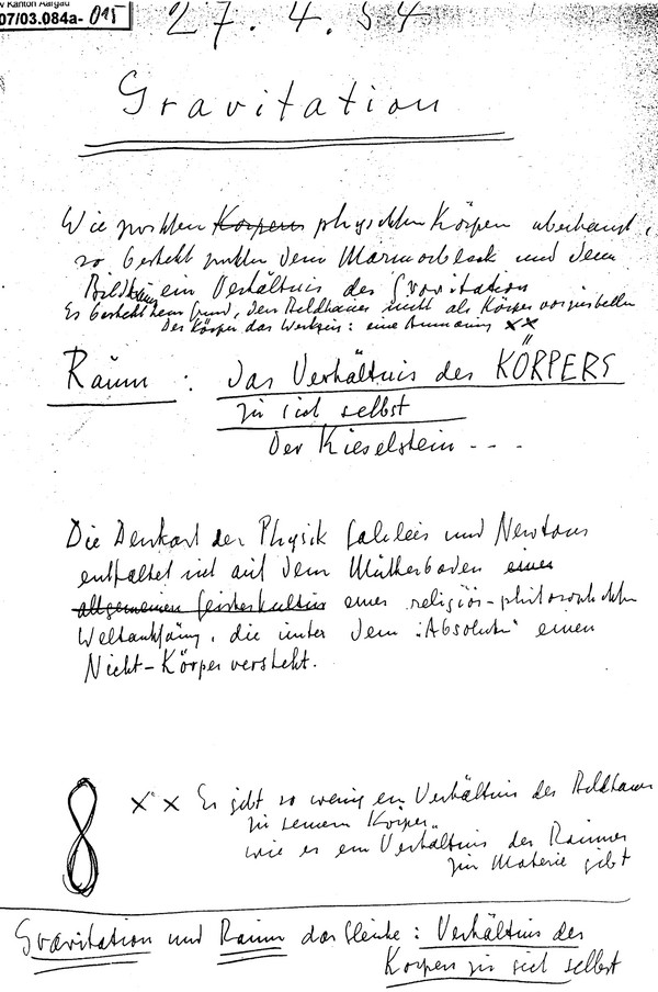 aus dem Nachlass von Karl Ballmer aus dem Nachlass von Karl Ballmer